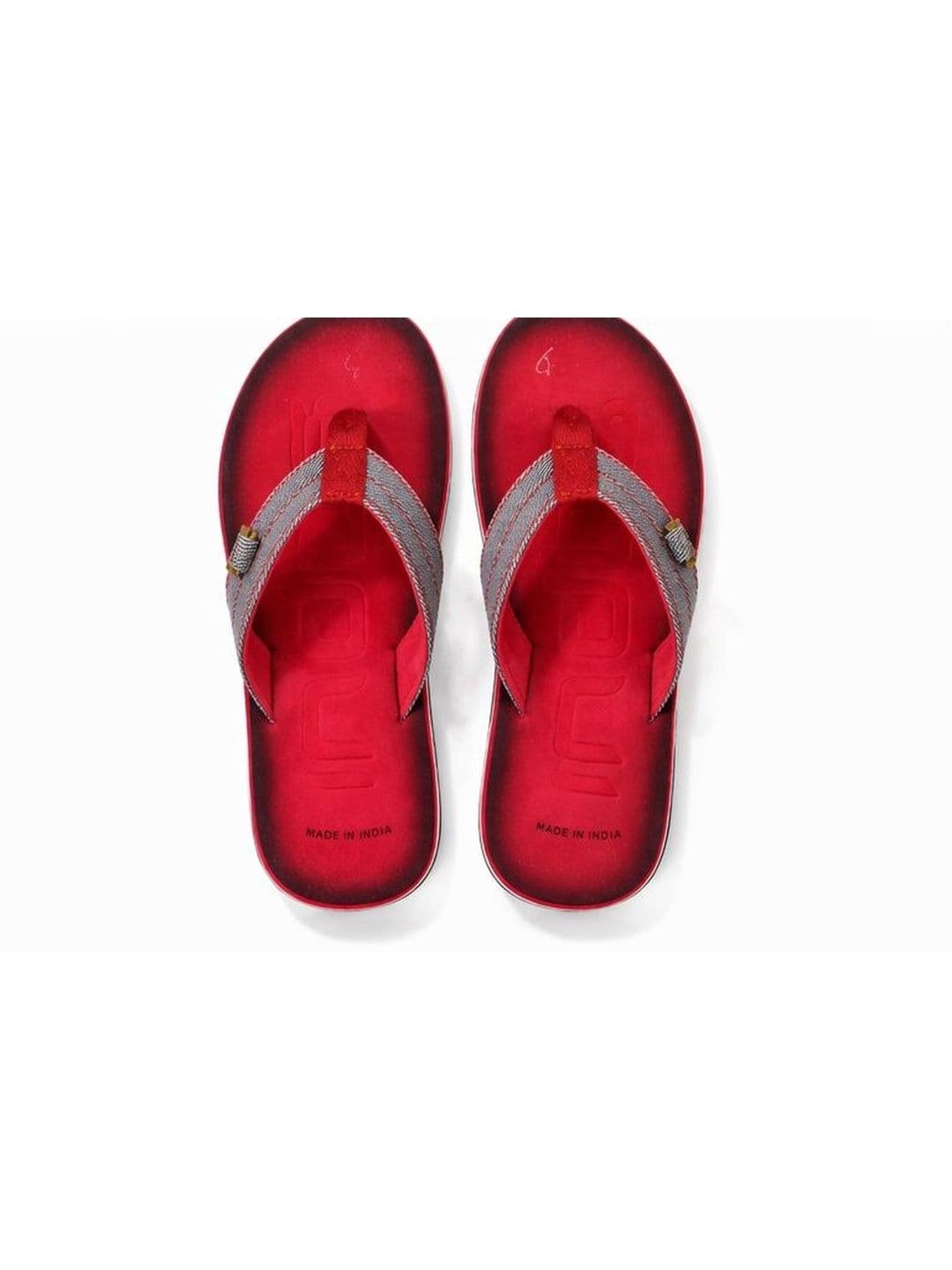 GRX Men Colourblocked Rubber Thong Flip-Flops thumbnail 3
