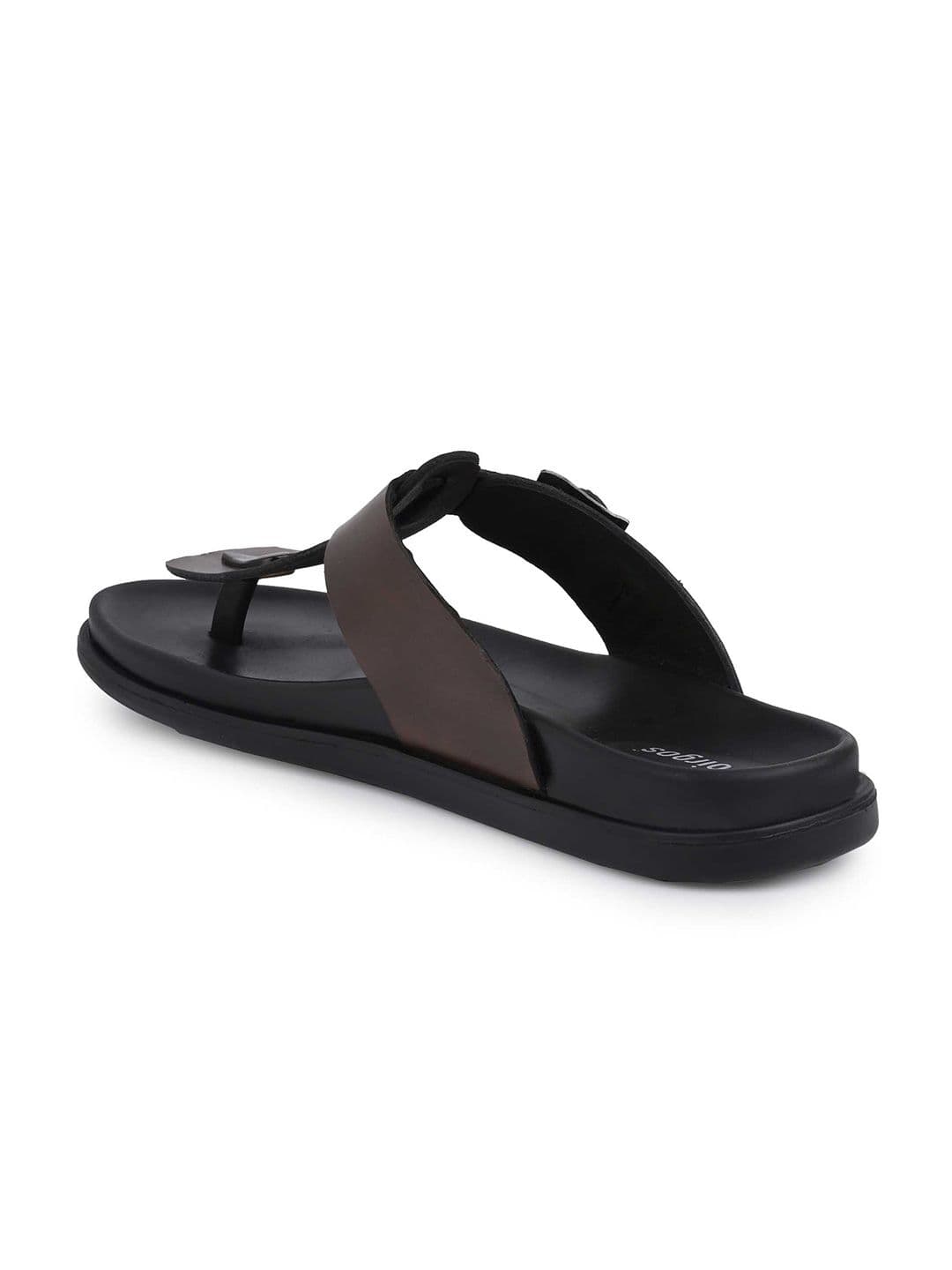 HERE&NOW Men Leather Comfort Sandals thumbnail 3