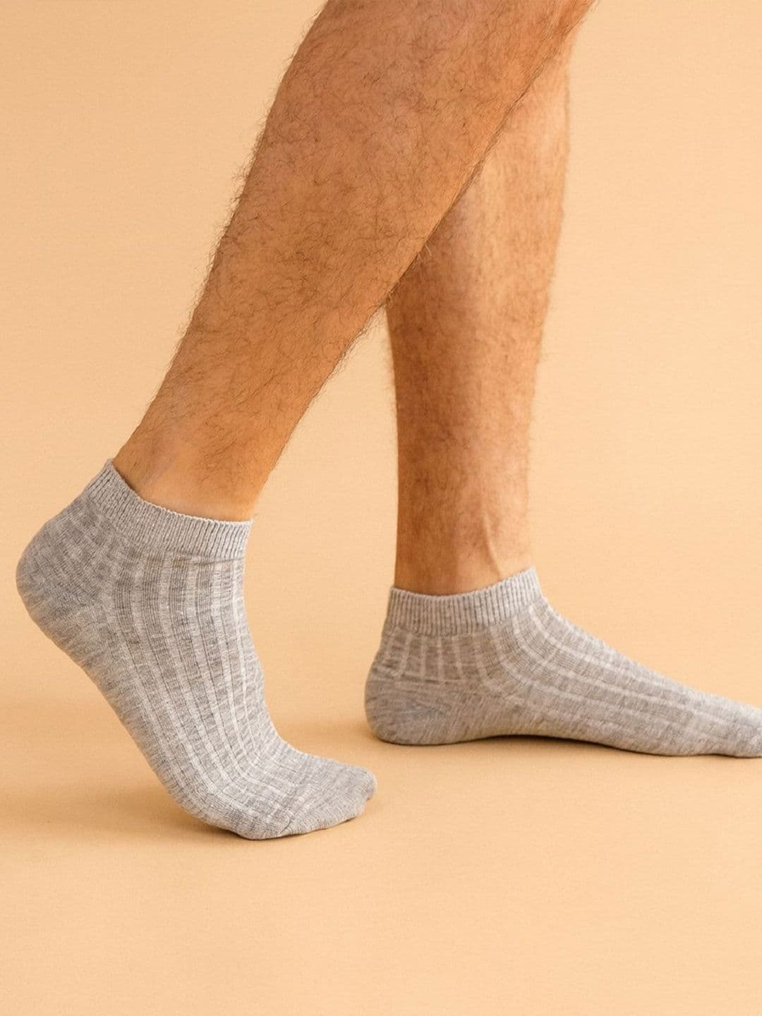 SAZARA Men Pack of 5 Cotton Blend Patterned Ankle Length Socks thumbnail 3