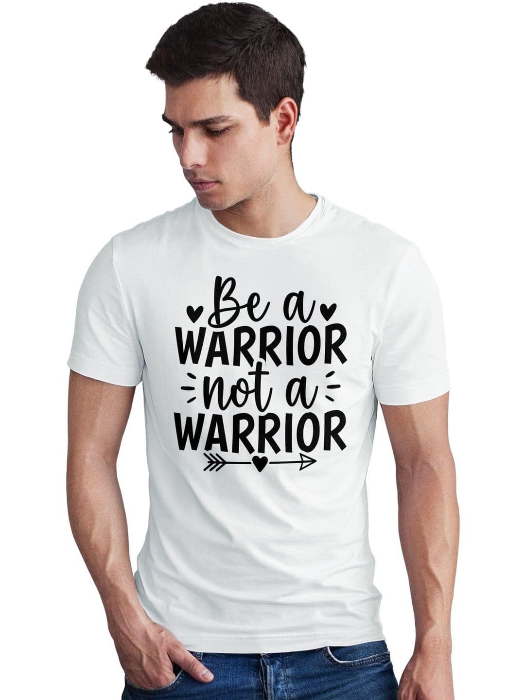 Seekbuylove Men Typography Printed Round Neck Bio Finish Cotton T-shirt - view 1