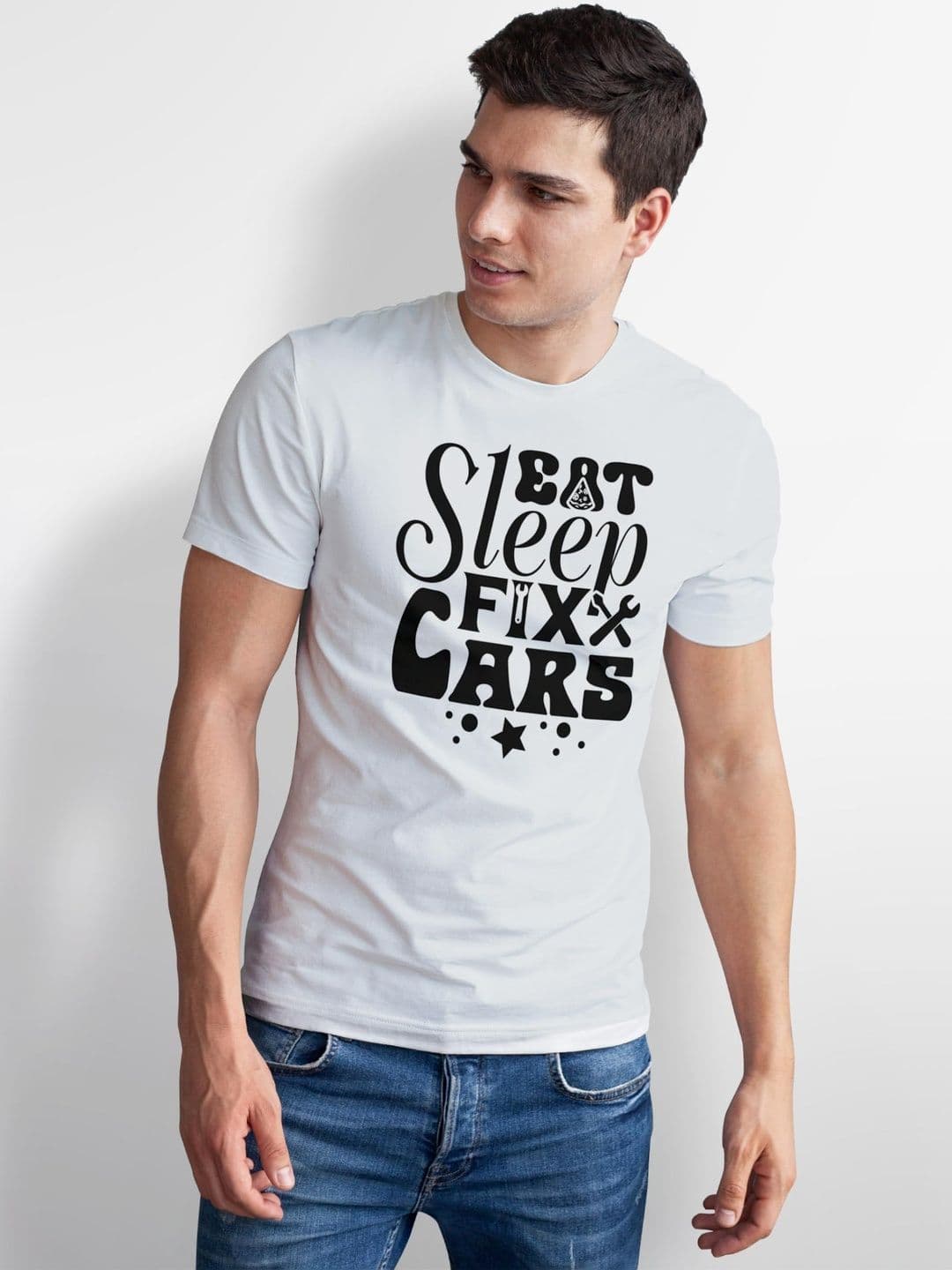 Seekbuylove Men Typography Printed Bio Finish T-shirt thumbnail 2