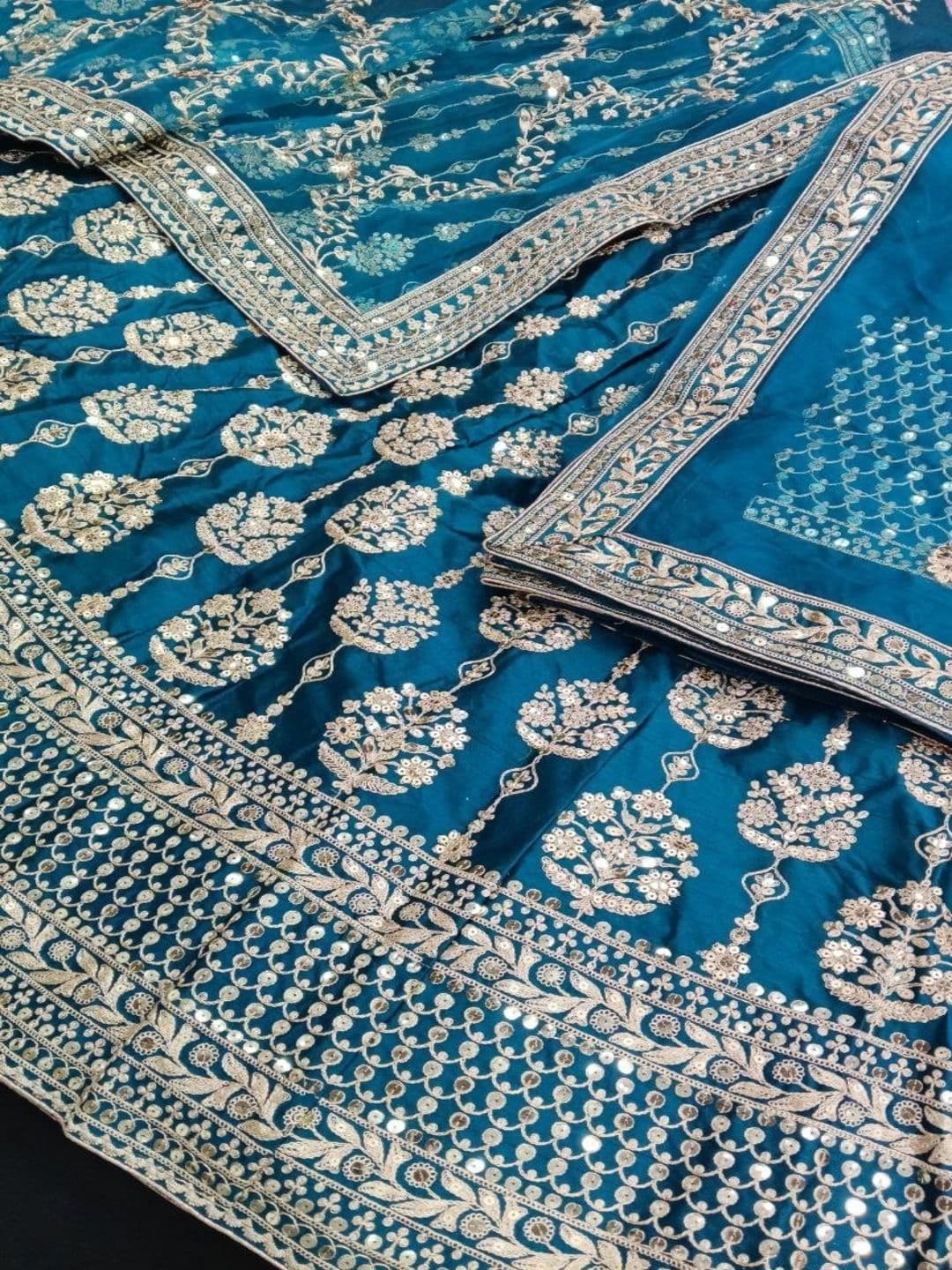 JIYANA WOMENS CHOICE Embroidered Semi-Stitched Lehenga & Blouse With Dupatta thumbnail 3