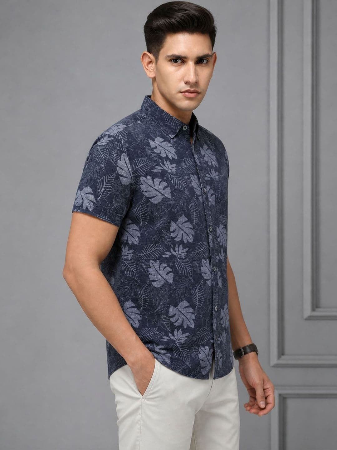 HERE&NOW Men Comfort Floral Printed Casual Shirt thumbnail 3