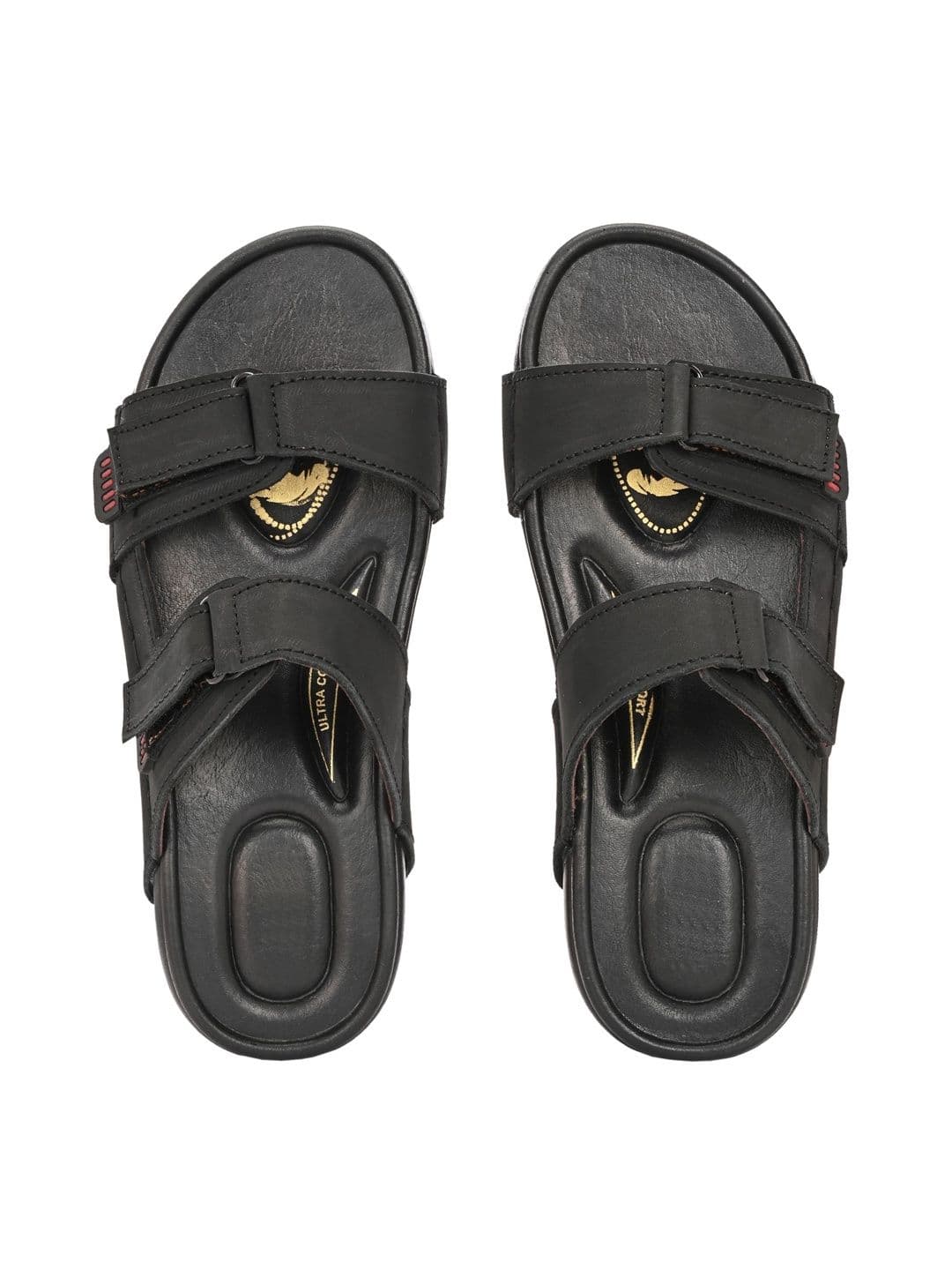 The Roadster Lifestyle Co Men Leather Slip-On Comfort Sandals thumbnail 4