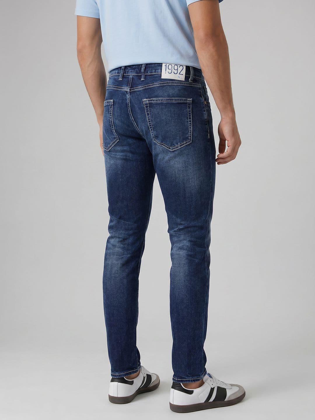 SPYKAR Men Slim Fit Mildly Distressed Stretchable Jeans thumbnail 6