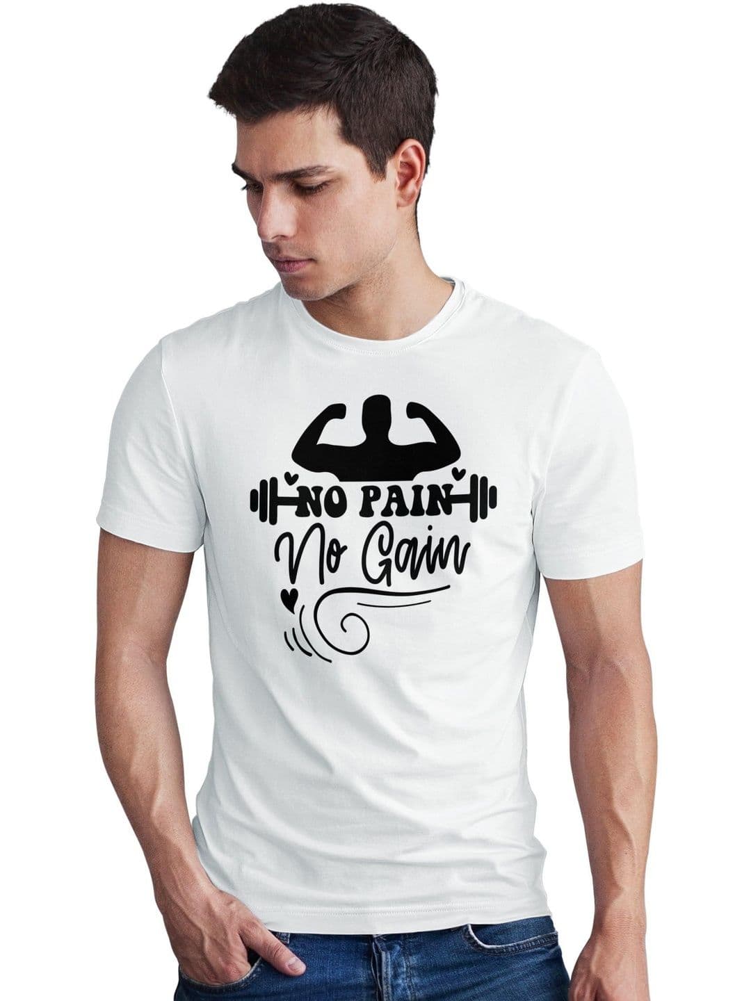 Seekbuylove Men Typography Printed Bio Finish T-shirt