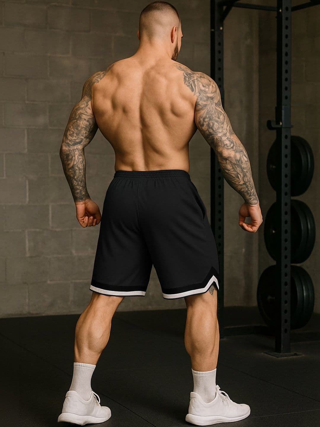 culish Men Typography Training or Gym Sports Shorts thumbnail 4