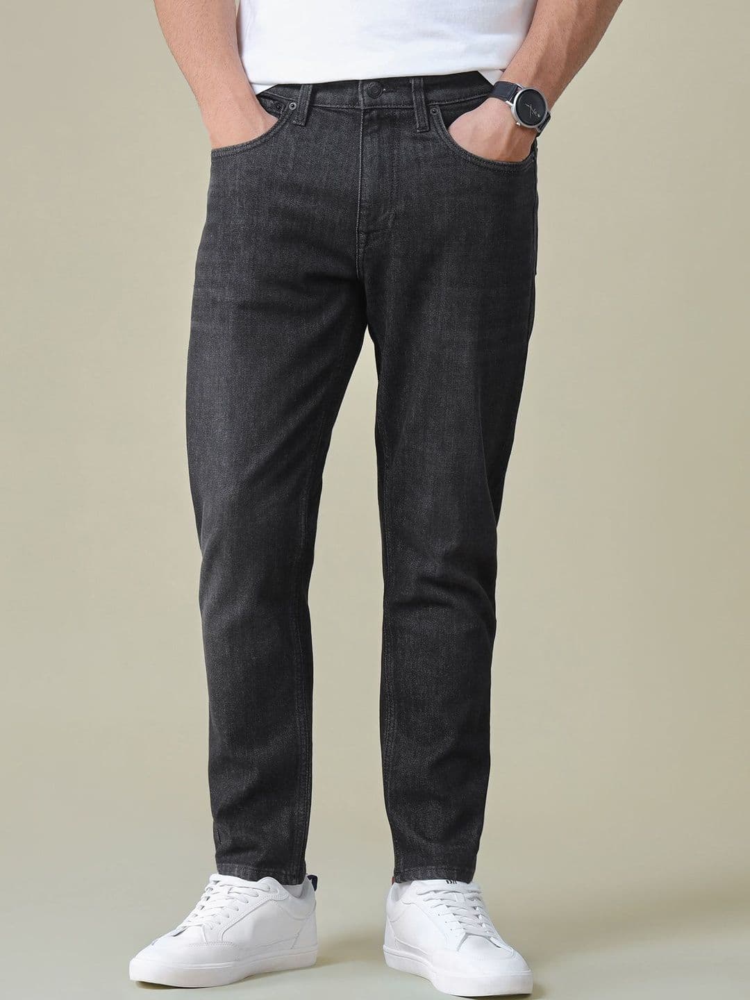 U.S. Polo Assn. Denim Co. Men Regular Fit Mid-Rise Light Fade Stretchable Jeans - view 1