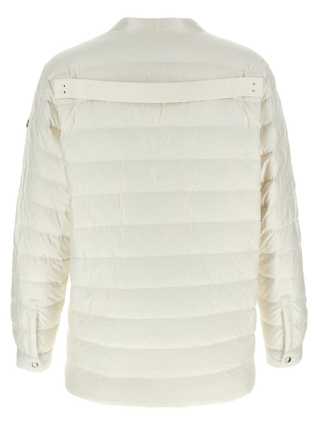 Moncler White V Neck Jacket thumbnail 5