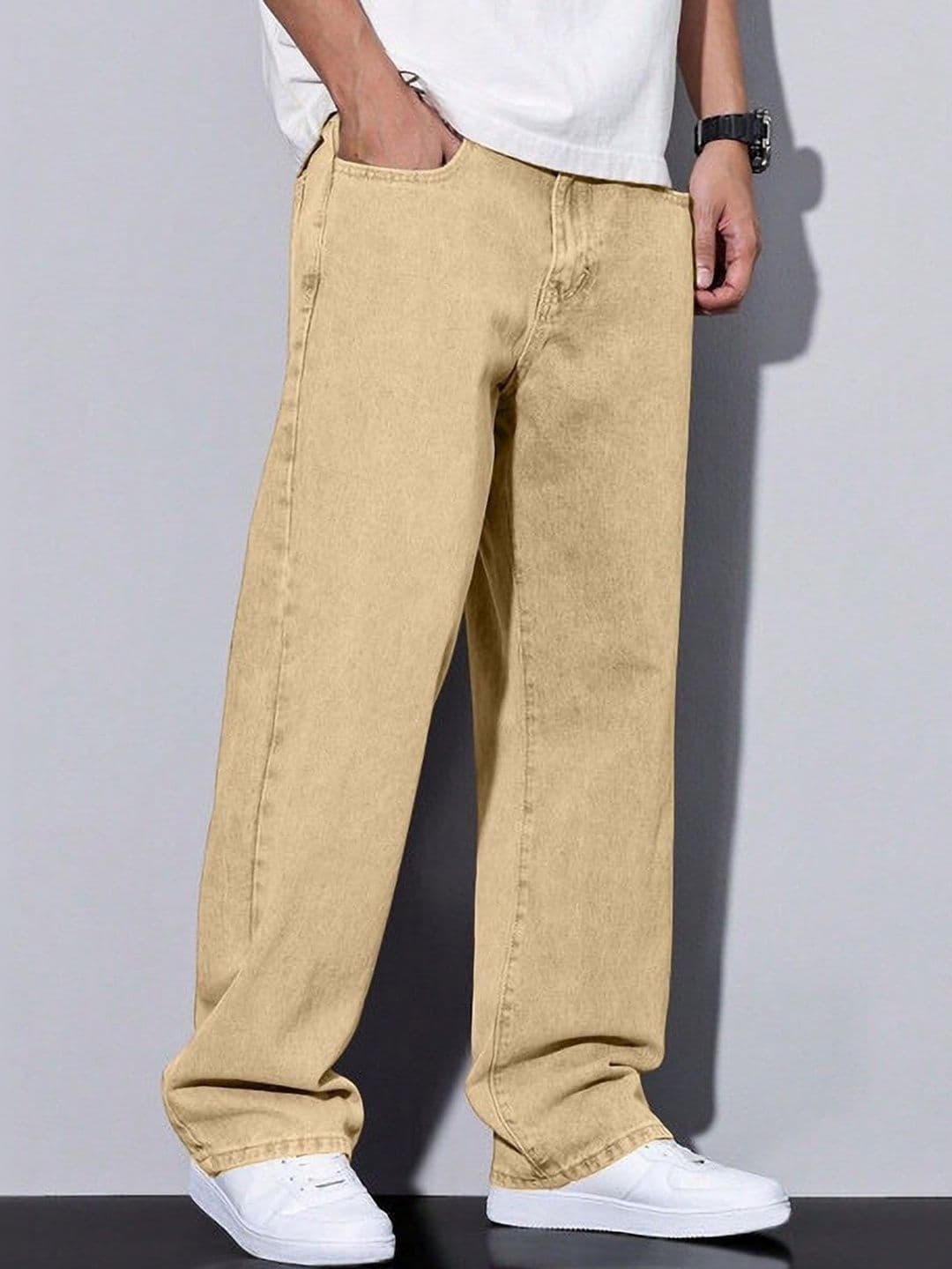 BESTLOO Men Relaxed Fit Mid-Rise Light Fade Stretchable Jeans - view 1