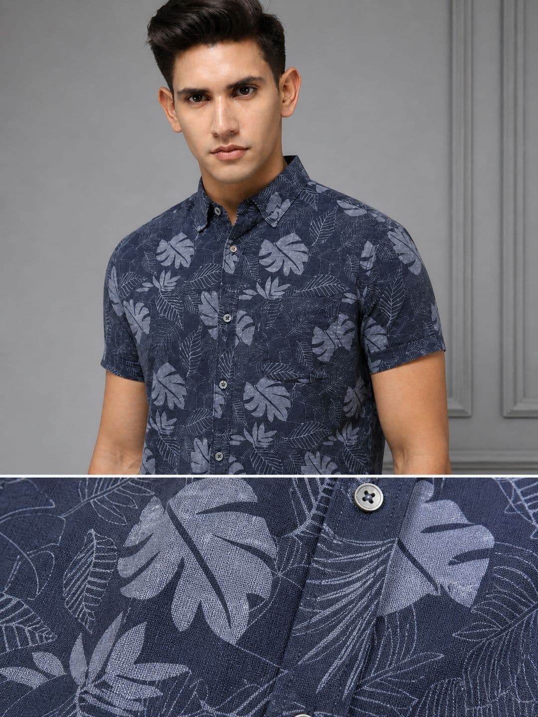 HERE&NOW Men Comfort Floral Printed Casual Shirt thumbnail 5