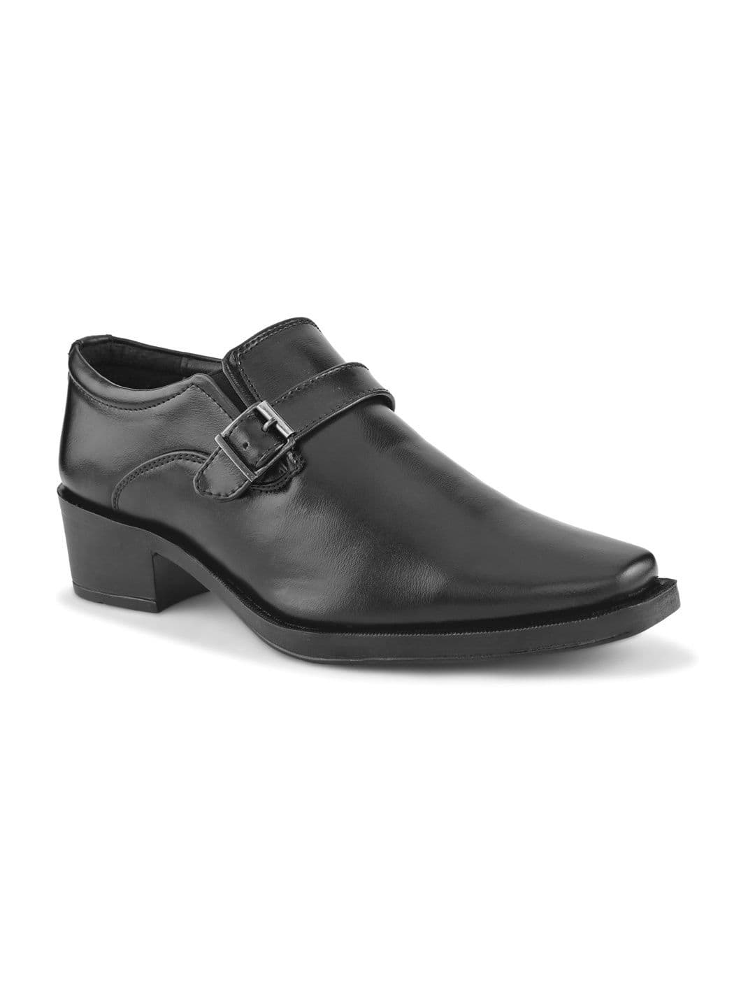 HERE&NOW Men Square Toe Slip-On Formal Monk Shoes thumbnail 4