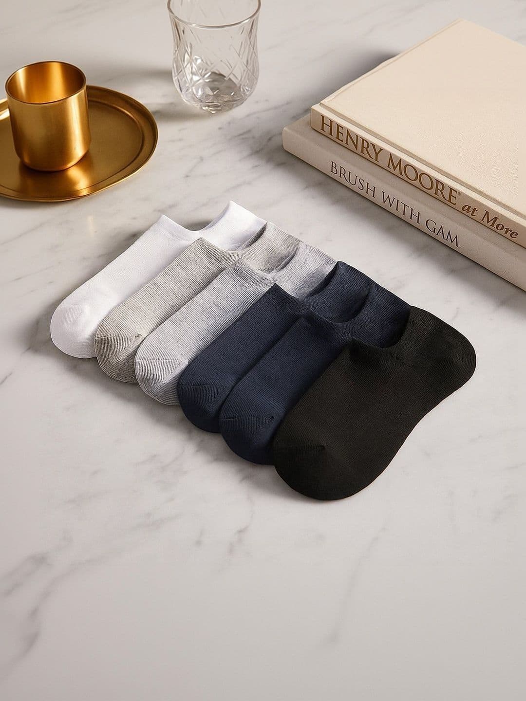 Blacktank Men Pack of 6 Cotton Shoe Liners Socks thumbnail 5
