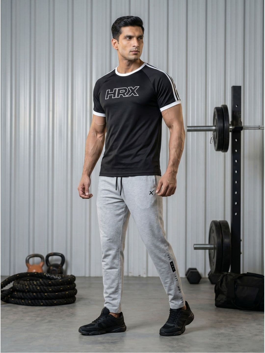 HRX by Hrithik Roshan Men Brand Logo Printed T-shirt thumbnail 6