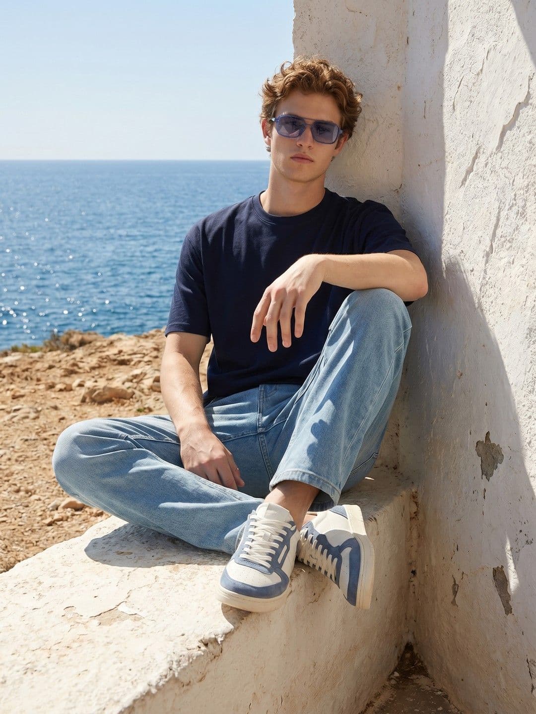 Nautica Oversized Drop-Shoulder Sleeves T-shirt - view 1