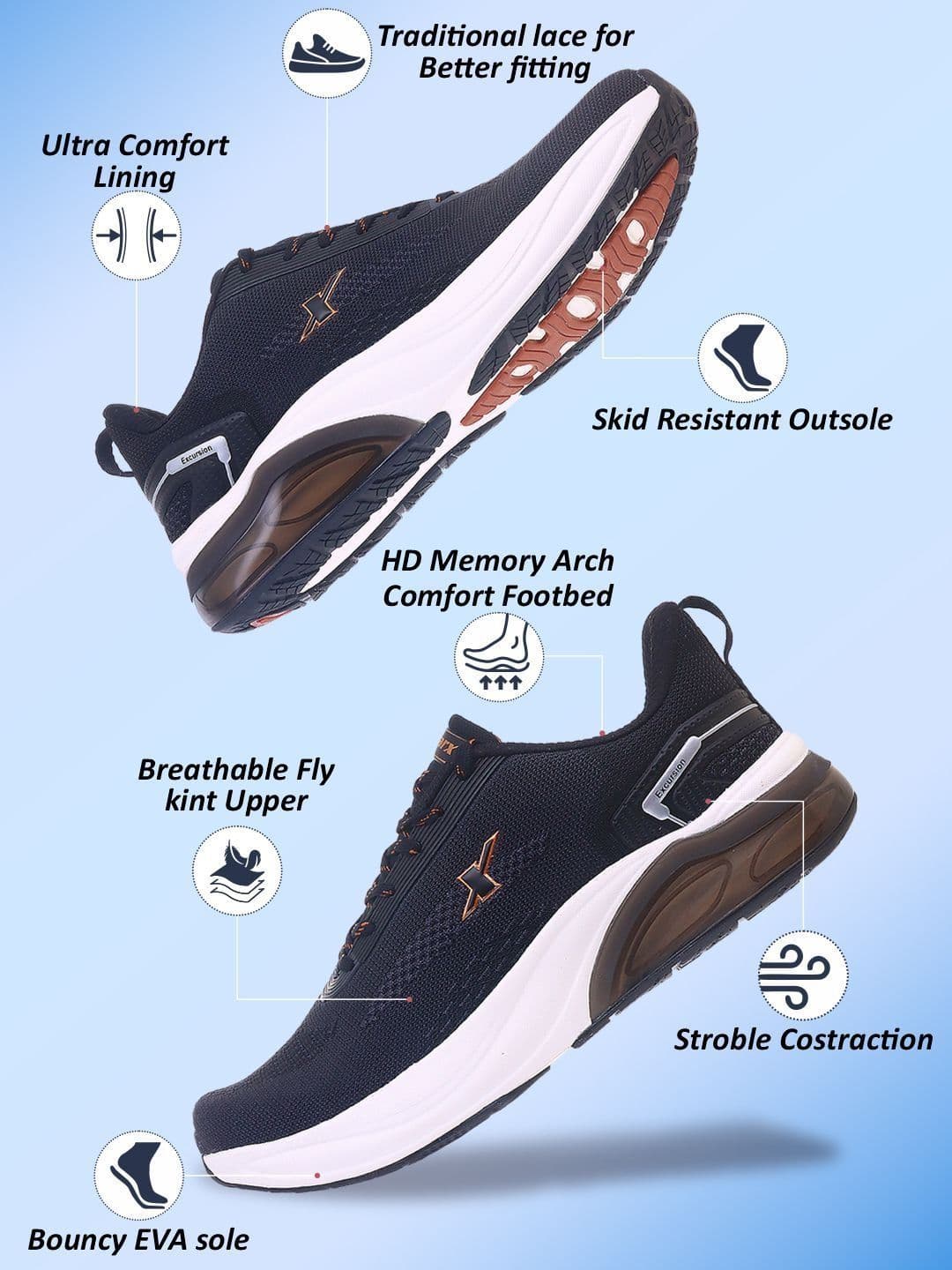 Sparx Men Mesh Non-Marking Sports Shoes thumbnail 6