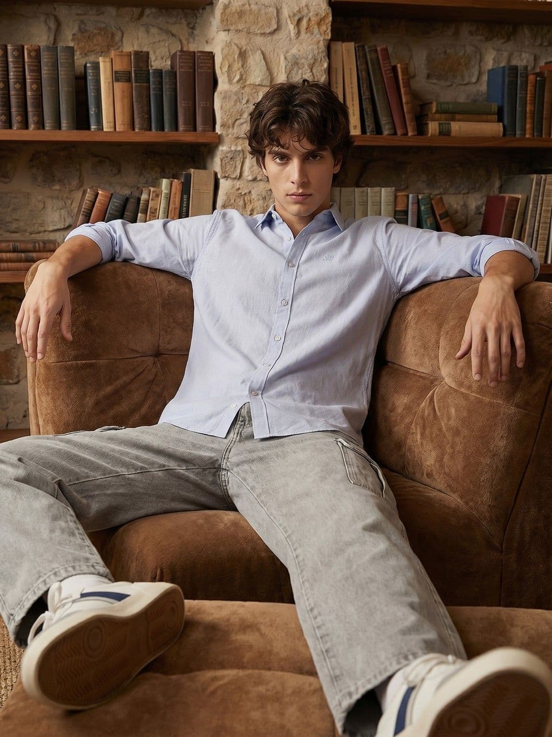 Aeropostale Pure Cotton Textured Casual Shirt - view 1