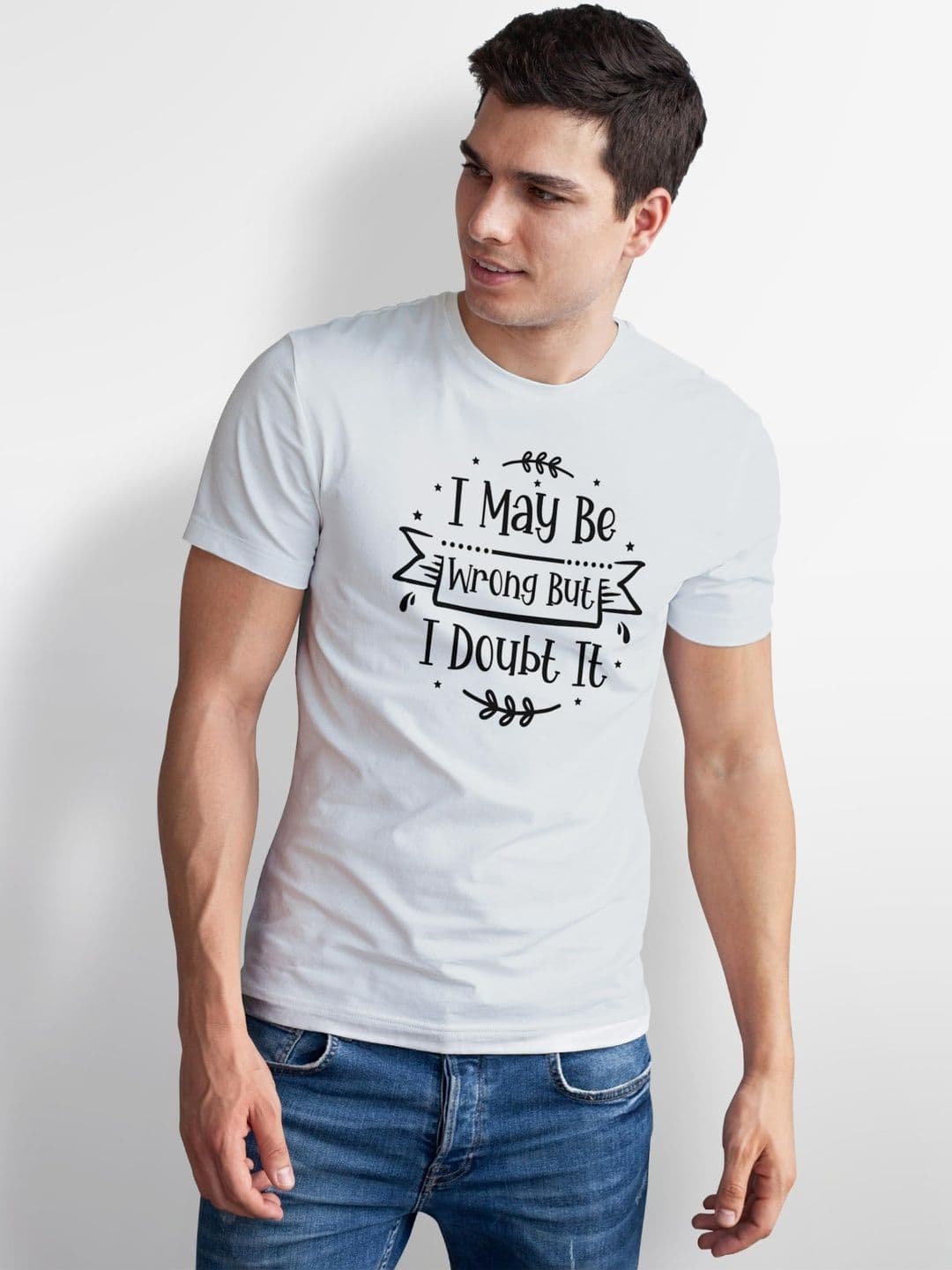 Seekbuylove Men Typography Printed Bio Finish T-shirt thumbnail 2