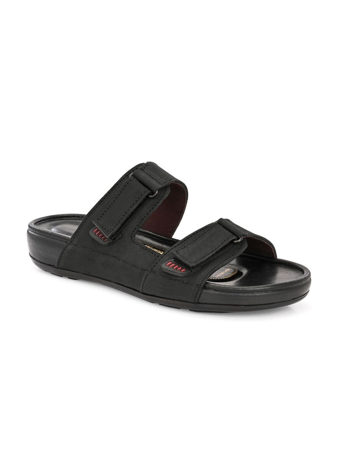 The Roadster Lifestyle Co Men Leather Slip-On Comfort Sandals thumbnail 6