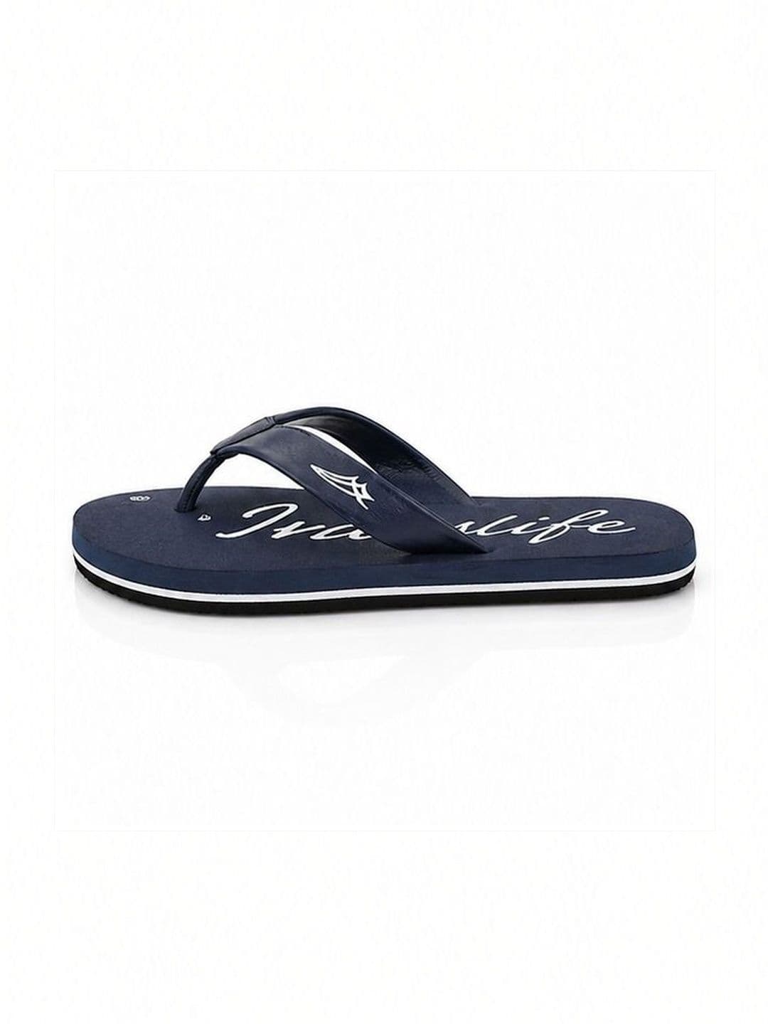 GRX Men Printed Rubber Thong Flip-Flops thumbnail 2
