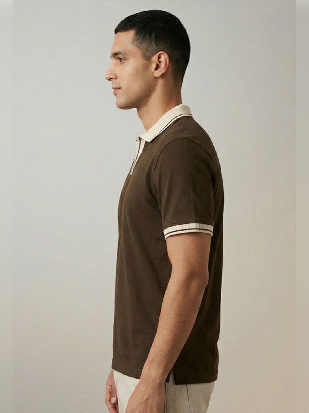 STEVE STATUS Men Polo Collar T-shirt thumbnail 3