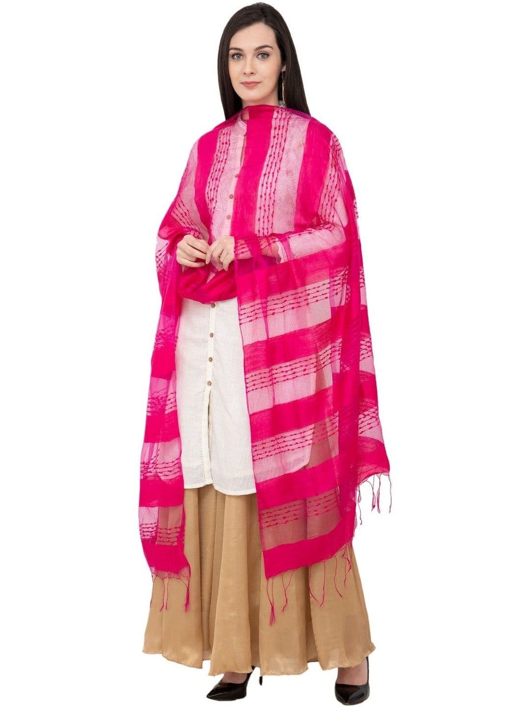 A R SILK Woven Design Dupatta thumbnail 3