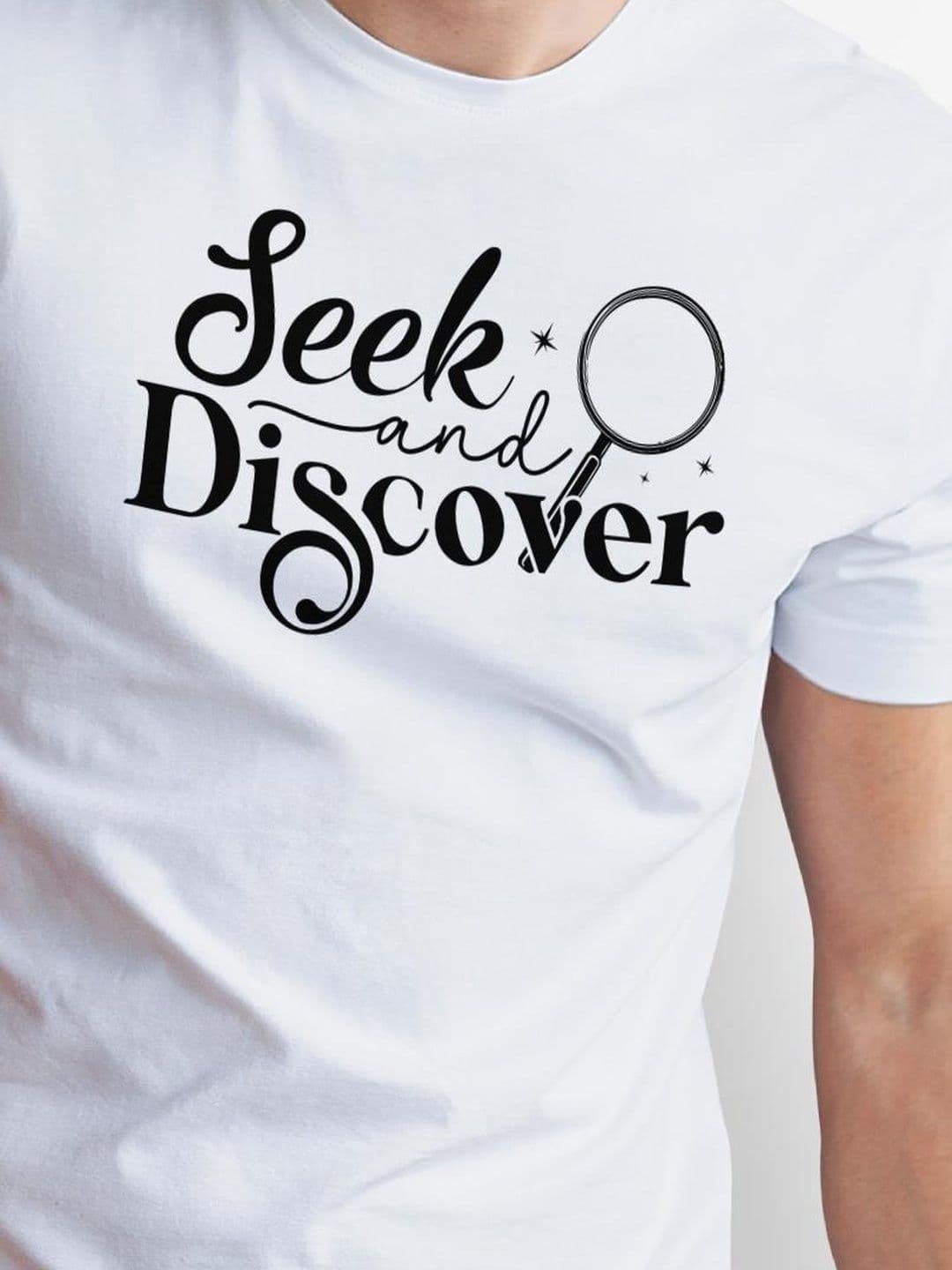 Seekbuylove Men Typography Printed Bio Finish T-shirt thumbnail 2