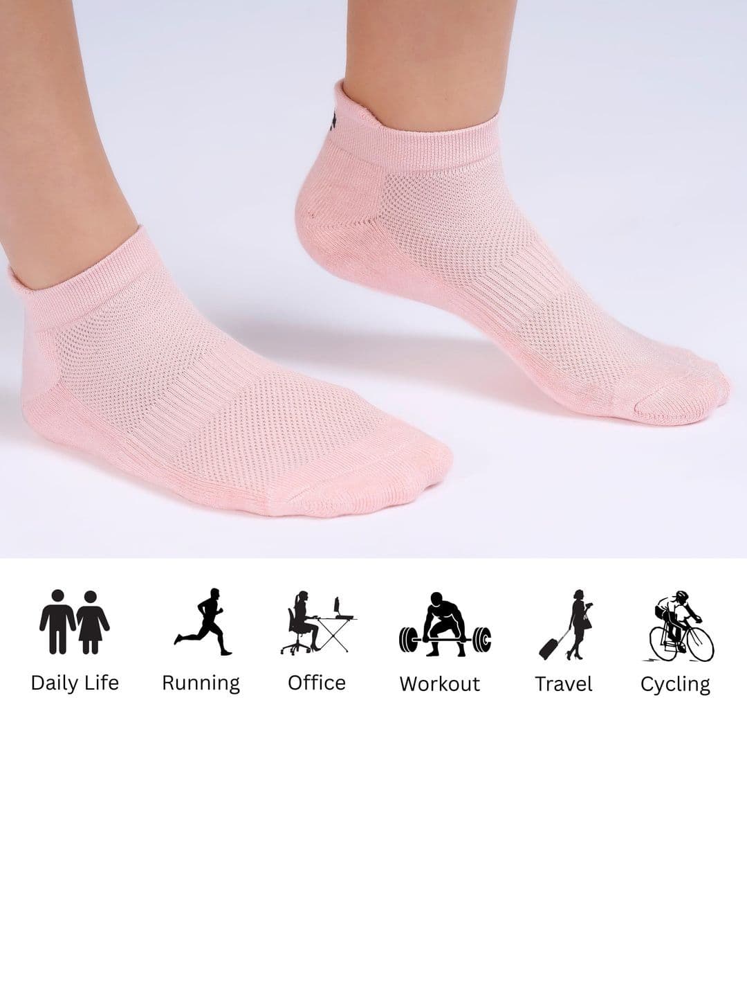 ECO SYNC Men Pack of 6 Patterned Ankle Length Socks thumbnail 6