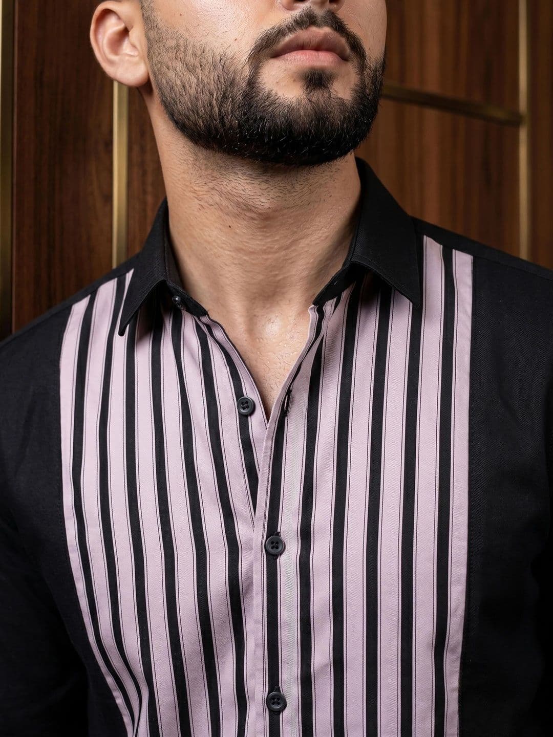 N AND J Men Striped Casual Shirt thumbnail 6