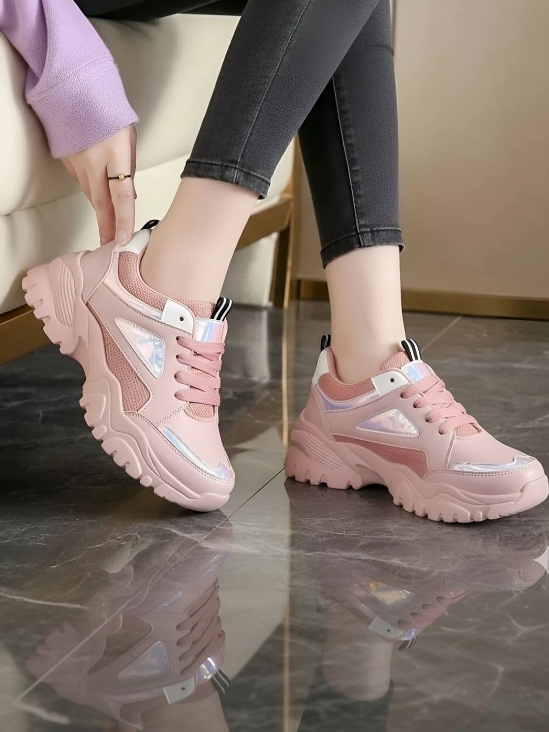 The Roadster Lifestyle Co Women Lace-Ups Walking Sports Shoes - view 1