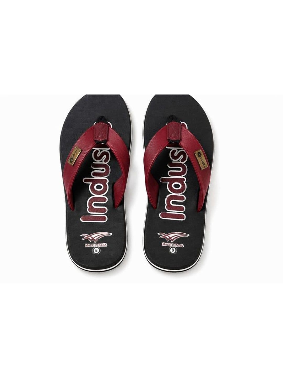 GRX Men Printed Rubber Thong Flip-Flops thumbnail 4