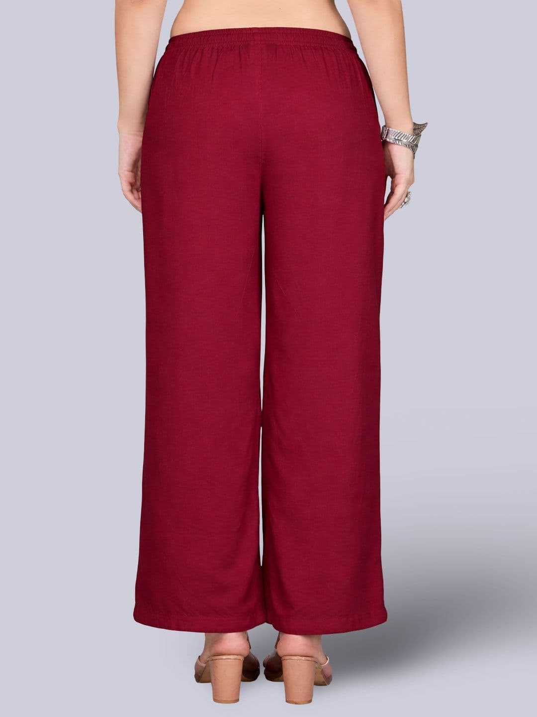 KALINI Women Flared Knitted Ethnic Palazzos thumbnail 4