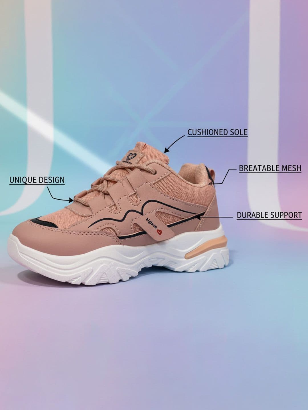 WILD LEOPARD Women Mesh Training or Gym Non-Marking Shoes thumbnail 2