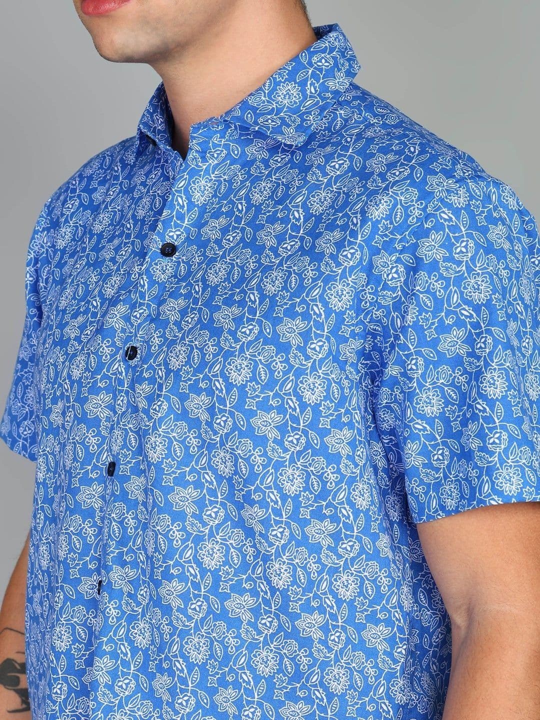 HERE&NOW Men Comfort Floral Printed Casual Shirt thumbnail 5