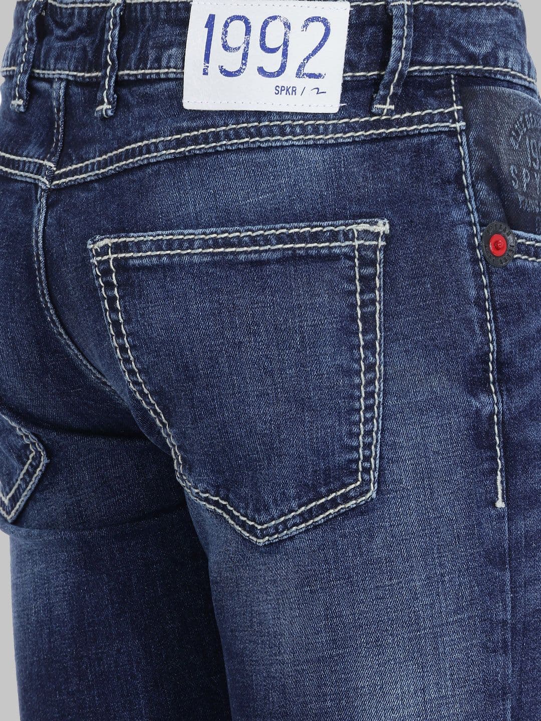 SPYKAR Men Slim Fit Mildly Distressed Stretchable Jeans thumbnail 5