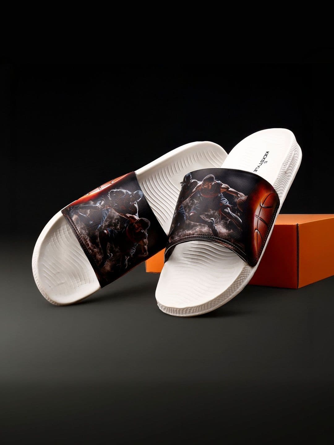 KICKSTYLE Men Abstract Printed Sliders thumbnail 7