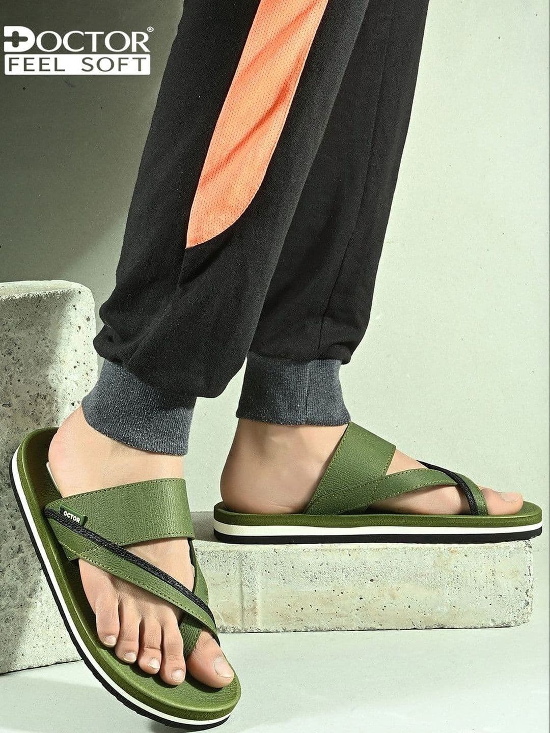 DOCTOR FEEL SOFT Men Thong Flip-Flops - view 1