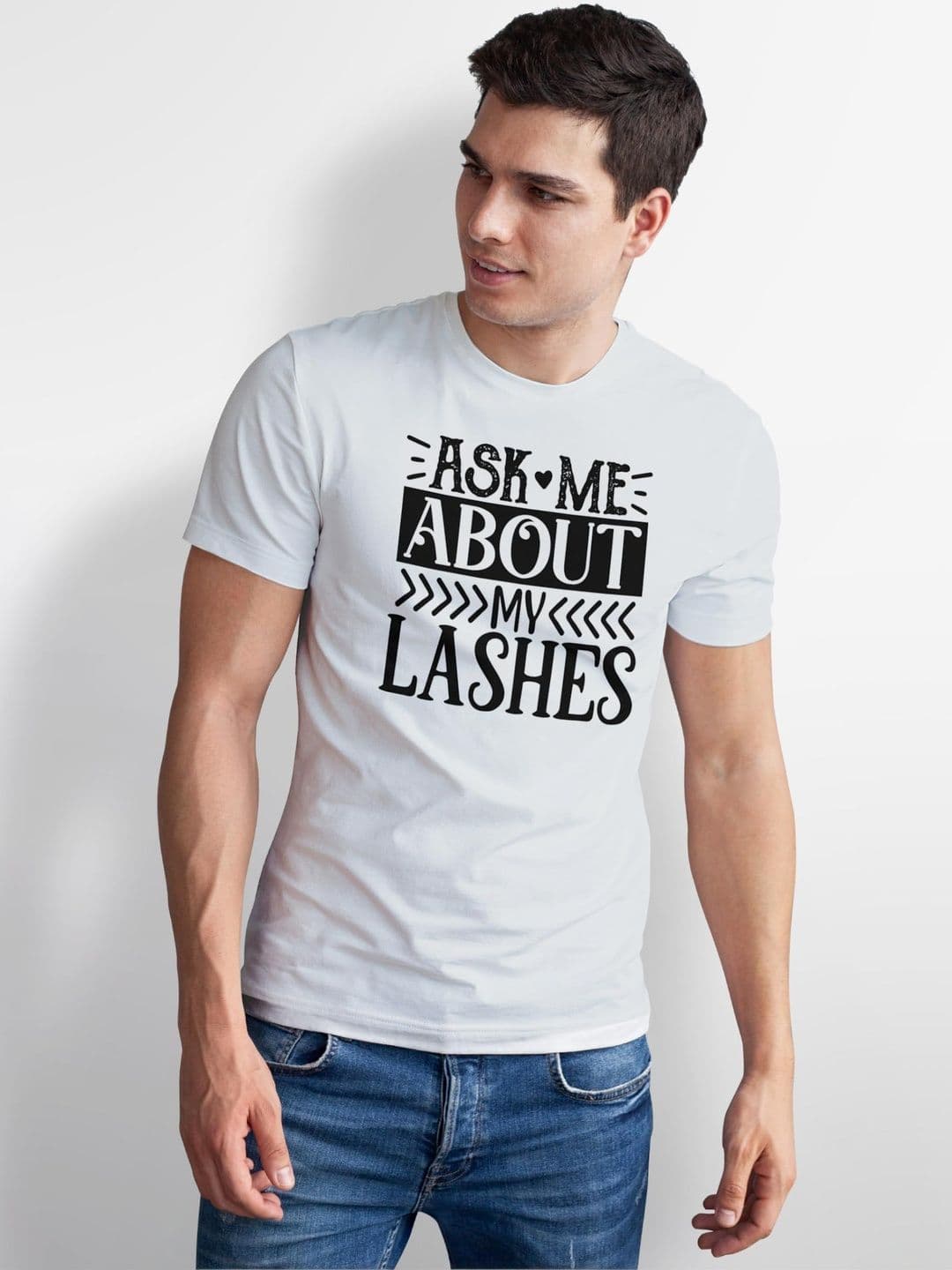 Seekbuylove Men Typography Printed Bio Finish T-shirt thumbnail 3
