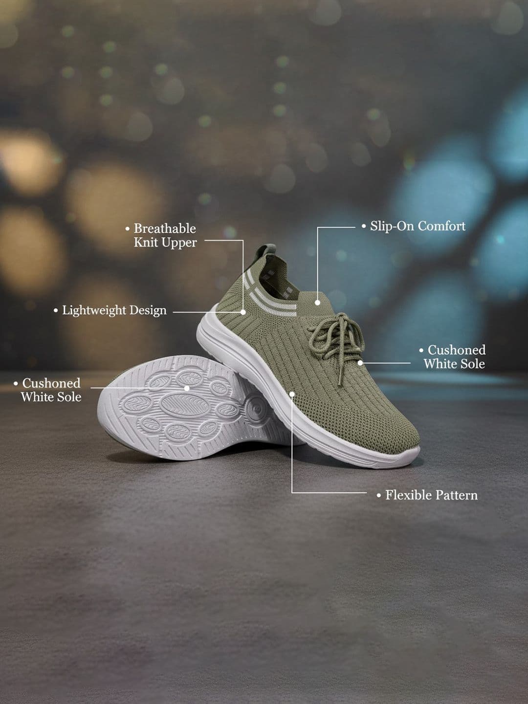 WILD LEOPARD Women Mesh Walking Non-Marking Shoes thumbnail 4