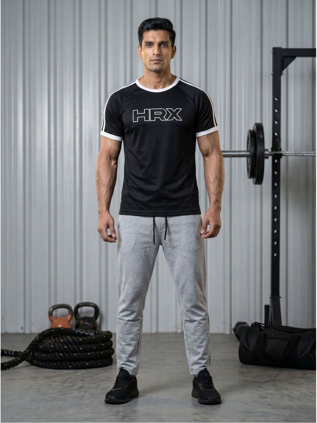 HRX by Hrithik Roshan Men Brand Logo Printed T-shirt thumbnail 5