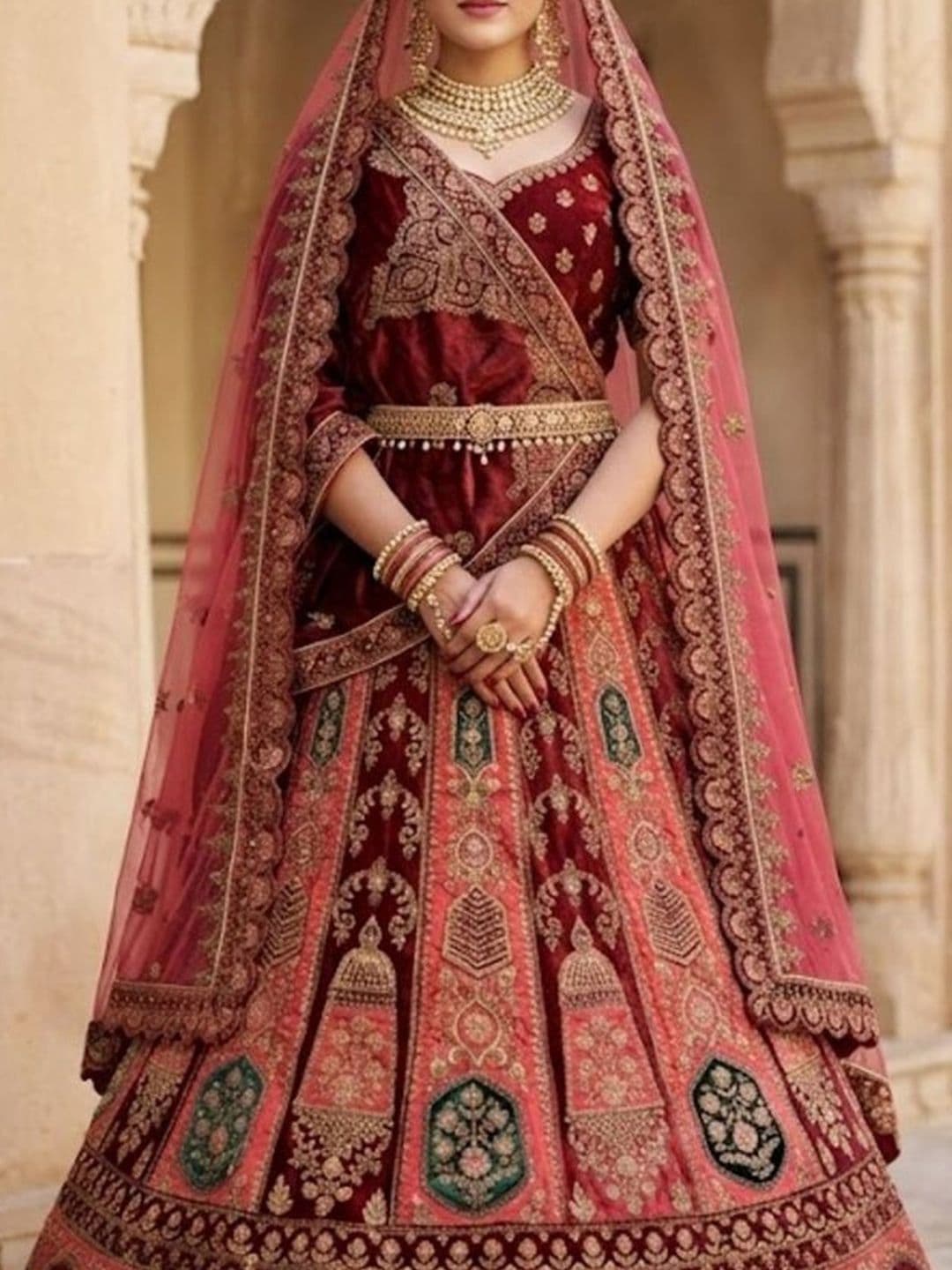 JIYANA WOMENS CHOICE Embroidered Semi-Stitched Lehenga & Unstitched Blouse With Dupatta thumbnail 3