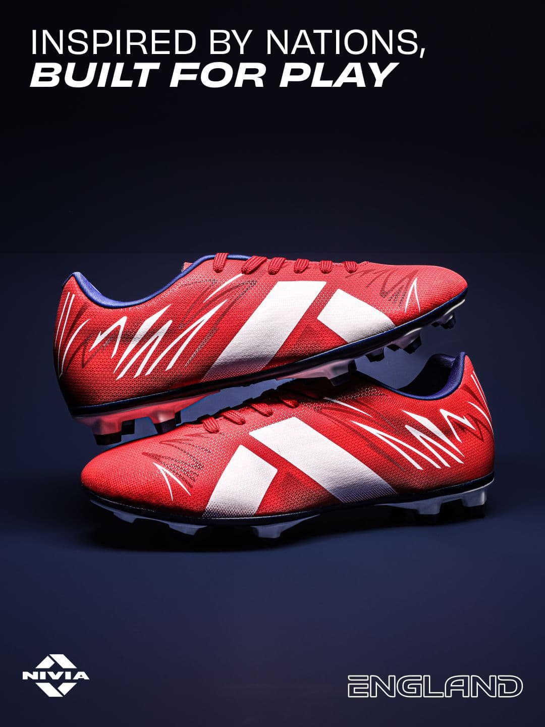 NIVIA Country Color WC Studs 3D TPU Upper with TPU Sole For Firm Football Shoes thumbnail 6