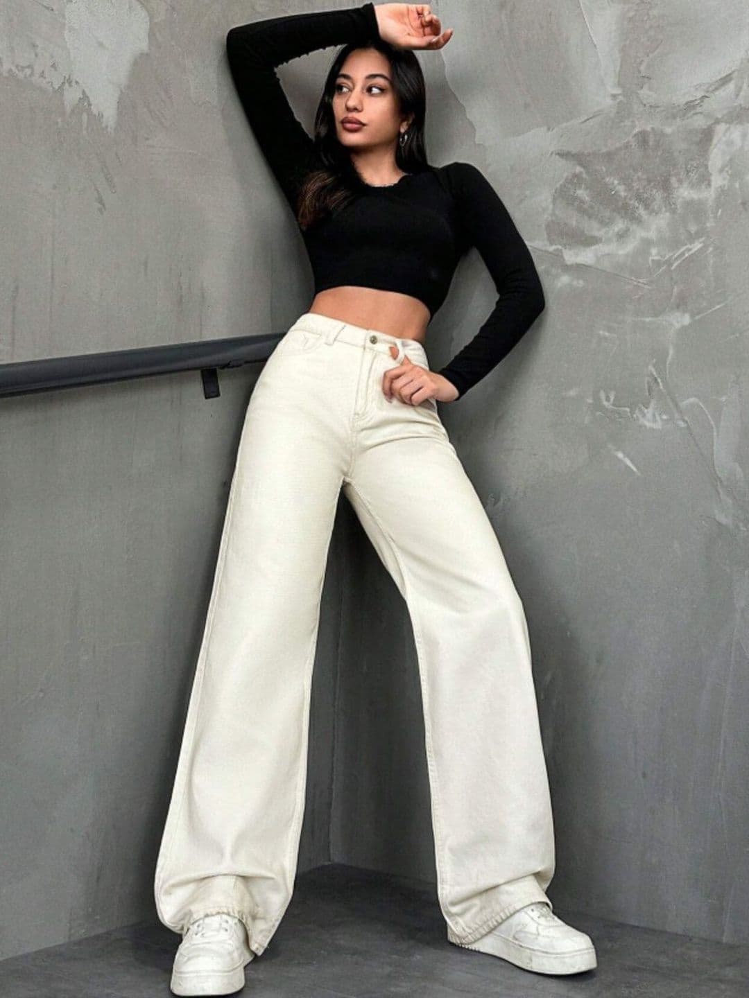 PINKLIT Women Wide Leg High-Rise Jeans thumbnail 5