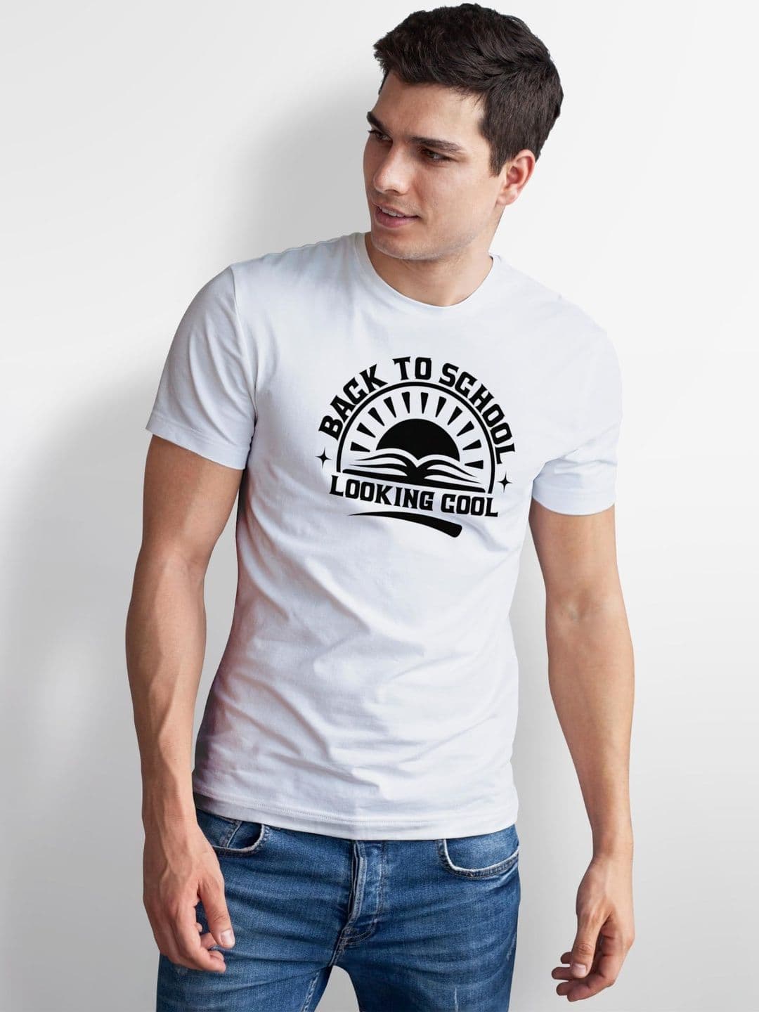 Seekbuylove Men Typography Printed Bio Finish T-shirt thumbnail 5