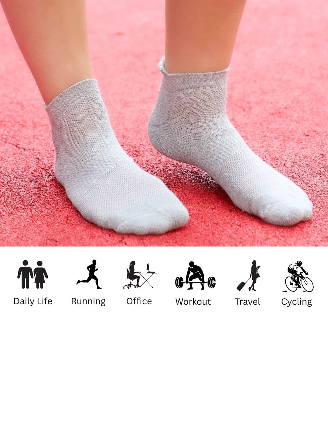 ECO SYNC Men Pack of 6 Patterned Ankle Length Socks thumbnail 5