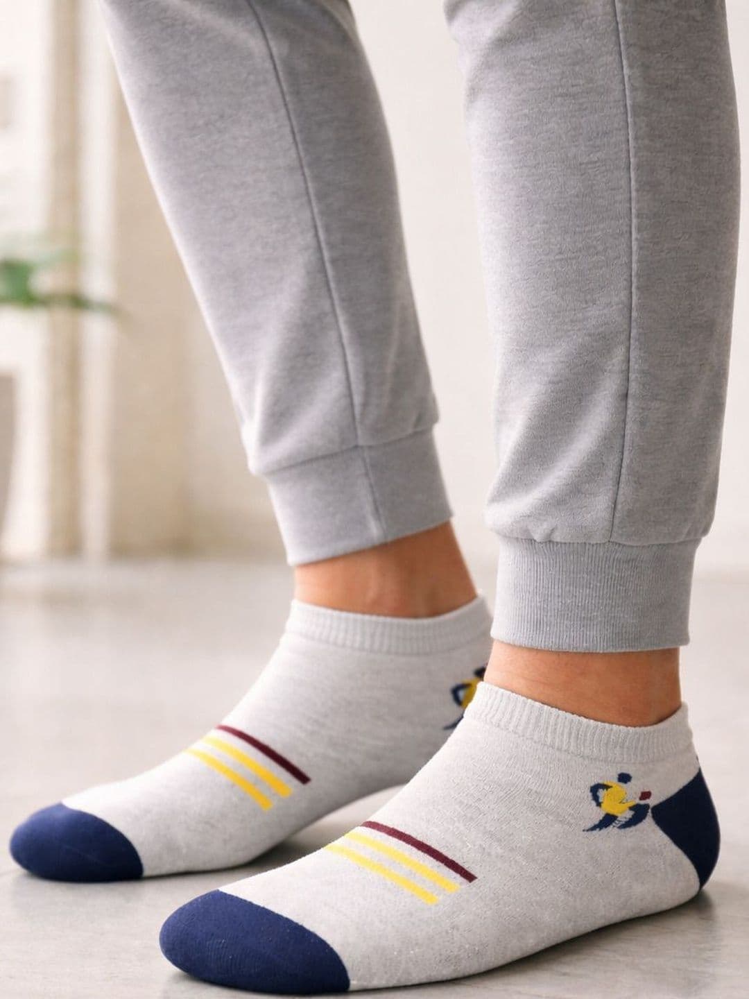 Blacktank Men Pack of 4 Cotton Patterned Shoe Liners Socks thumbnail 3