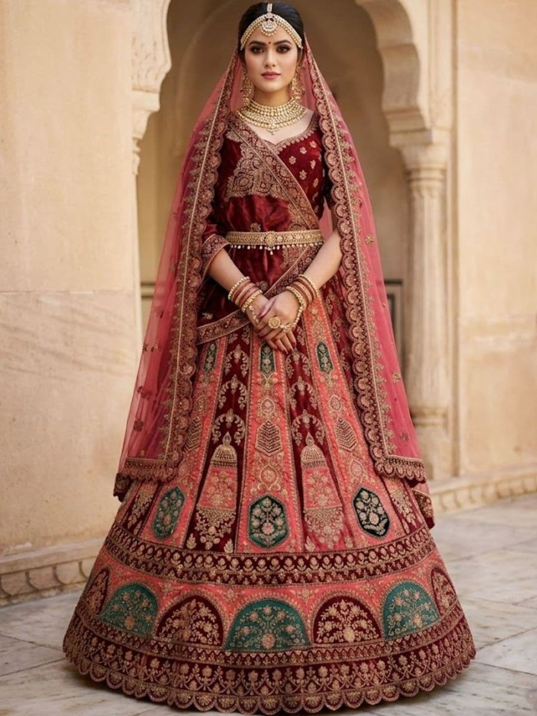 JIYANA WOMENS CHOICE Embroidered Semi-Stitched Lehenga & Unstitched Blouse With Dupatta - view 1
