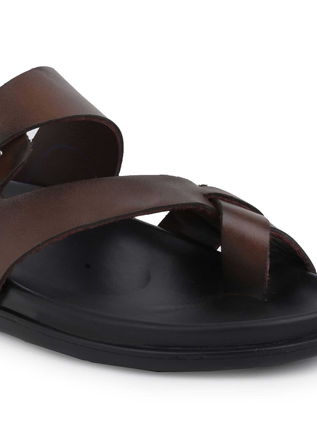 HERE&NOW Men Leather Comfort Sandals thumbnail 4