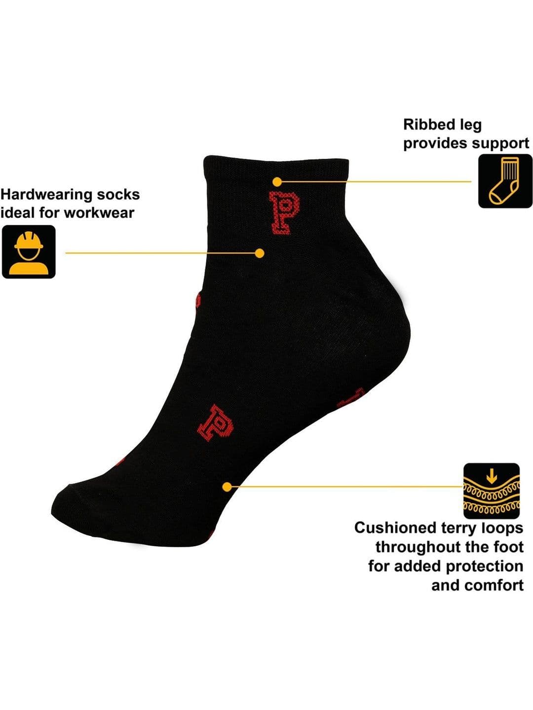 Blacktank Men Pack of 5 Cotton Patterned Ankle Length Socks thumbnail 2