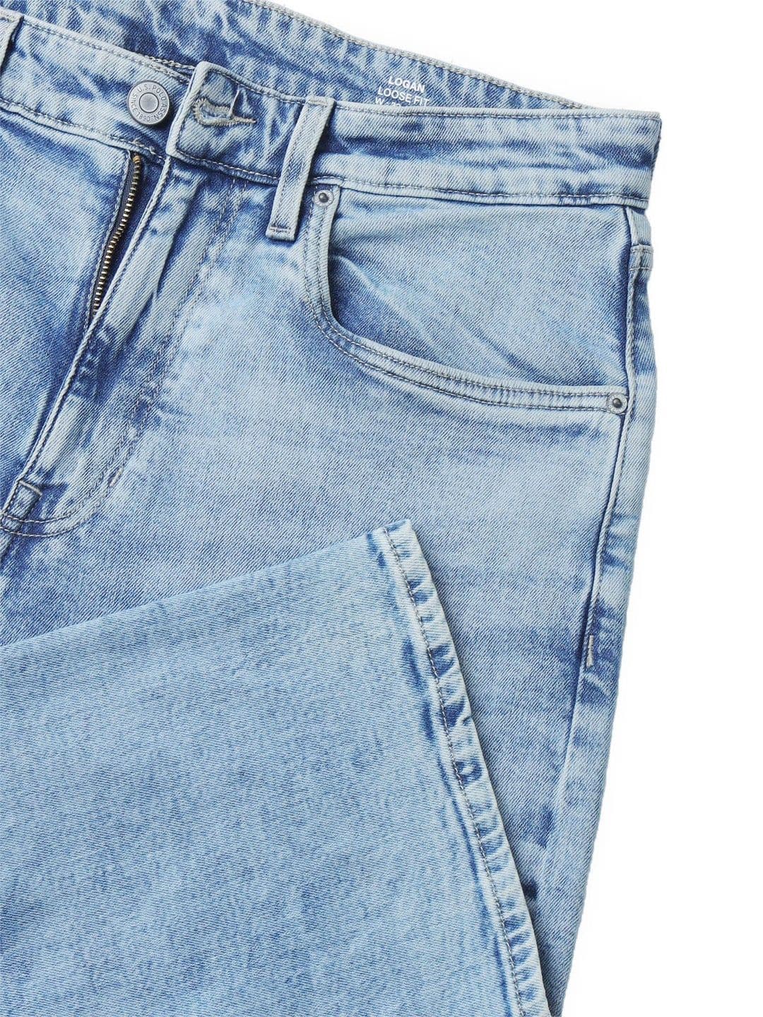 U.S. Polo Assn. Denim Co. Men Straight Fit Mid-Rise Light Fade Stretchable Jeans thumbnail 2